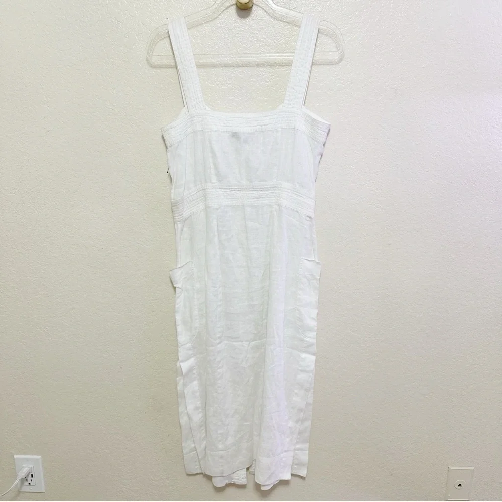 New EQUIPMENT Aris cotton-poplin midi dress size 8 - Picture 12 of 16